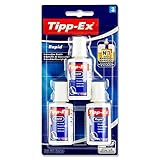 Tipp-Ex Rapid Korrekturflüssigkeit - 20 ml, 2 + 1 Stück