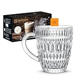 Nachtmann Kaffeegläser Set 392 ml, 2 Stück, Ethno, 104249, Teegläser aus Kristallglas, Glastassen...