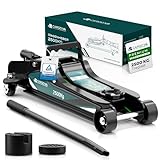 Wagenheber hydraulisch 2,5T – TÜV – 85-380mm Hub – flach für tiefergelegte Autos –...