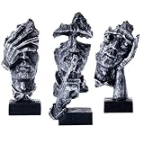 Marimor Wohnzimmer deko modern 3 Stück Skulpturen deko modern Dekoartikel Skulptur und statuen für...