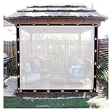WZYJLyds Outdoor-Plastikplane transparent wasserdicht Anti-UV mit Ösen...
