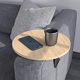 Couch-Tablett Armlehne, Einstellbarer Sofa-Tablett, Getränkehalter, spezielles Design praktischer...