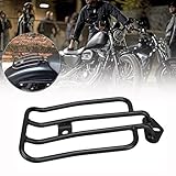 Sange Black Motorrad Gepäckträger Solo Sitz Gepäckträger Plated Gepäckregal für Harley...