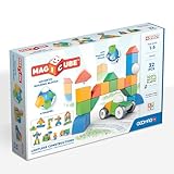 Geomag - Magicube 1+ Formen - Magnetische Blöcke für Kinder - 4 Farben und Formen - 32 Würfel -...
