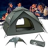 Camping Zelte, Familie Zelte Kuppelzelte Wasserdicht Sonnenschutz Backpacking Wurfzelte Schnell...
