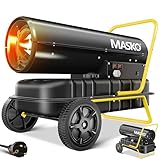 MASKO® Heizkanone 30kW Diesel Bautrockner Bauheizer Heißluftgenerator Heizgebläse 38L Tank mit...