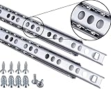 Stahlia Schubladenschienen (1 Paar) Teilauszug H:17mm/L:246mm Schubladenauszug Auszugsschienen...