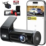 AQV Dashcam Auto Vorne und Hinten 4K mit WiFi Autokamera mit 64GB SD Karte, Loop-Aufnahme, G-Sensor,...