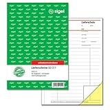 SIGEL SD011 Lieferscheine A5, 2x40 Blatt, selbstdurchschreibend, 1 Stück, aus nachhaltigem Papier
