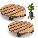 Basis für Blumenkübel mit Rädern, Holzständer mit Schloss für Blumenkasten, runder Übertopf...
