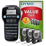 DYMO LabelManager 160 Tragbares Beschriftungsgerät Starter-Set | Etikettiergerät mit QWERTZ...