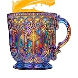 Mppchhn Bunte Trinkgläser - mit christlicher Kunst - 400ml TrinkFür Whisky Wein Tee Getränke...
