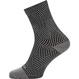 GORE WEAR C3 Unisex Fahrrad-Socken, Größe: 44-46, Farbe: Grau/Schwarz