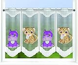 KAMACA Bistrogardine Scheibengardine Kindergardine in der Breite kürzbar Kurzstore transparent...