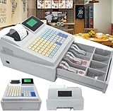 XFQZJG Elektronische Registrierkasse, 81 Tasten Registrierkasse für Kleinunternehmen, 8 Digitale...