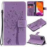 ShuiSu Veganes Leder Wallet Case für Apple iPhone 13, Schutzhülle Flip Cover mit schönem...