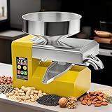 flatpincololee R8S Elektrische Ölpresse aus Edelstahl 1500W | Automatische Ölpressmaschine mit...