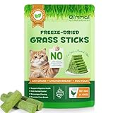 60g Katzengras Snack Sticks, Reich an Ballaststoffen, Unterstützt Zahnpflege und...