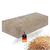 OMNANA® CUSHY™ Yogabolster eckig 65x30x15cm – Yoga Bolster mit Dinkelfüllung – Rechteckiges...
