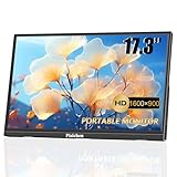 Pisichen Portable Monitor 17,3 Zoll HD 1600 x 900 Tragbarer Monitor USBC HDMI Zweites Computer...