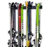 StoreYourBoard Ski-Wandhalterung für 8 Paar Skihalterungen für Heim- und Garagen-Ski aus Stahl...
