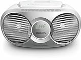 Philips Tragbarer CD Player/Digital UKW, Dynamischer Bass-Boost, Audioeingang/Radio CD, AZ215S/12,...