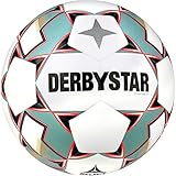 Derbystar Fußball Stratos TT v23 Weiß/Blau/Orange Größe 5