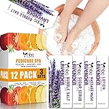 Fußmaske, Hornhautentfernung Fuß Peel Maske Fuß Peeling, Fuß Spa Pediküre Set mit Salz, Creme,...