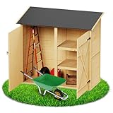 Schroth Home PALgarden Gerätehaus – geräumiger Geräteschuppen – Werkzeugschuppen aus Holz –...