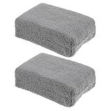 TOPBATHY 2 Stück Autowaschschwämme zum Polieren Weiche Polierpads aus Langlebigem Schwammstoff...