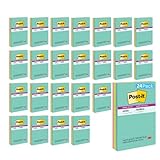 Post-it Super Sticky Notes 4645-3SSAN, 101 mm x 152 mm, Supernova Neon-Kollektion, liniert, 3...