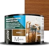 JOVIRA PINTURAS Lack-Lasur Matt Schutzlack auf Wasserbasis. Dekoriert und schützt Holz. (375...