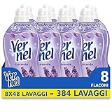 Vernel Lavendel Weichspüler, konzentriert, duftend, intensive Frische und Weichheit, 8 x 48...
