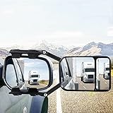 2x Abschleppspiegel, Baceyong Multi Angle für Caravan Pkw LKW 4WD Clip-On Abschleppspiegel,...