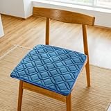 Plüsch Stuhlpolster Für Esszimmerstühle Mit Bändern Quadratisch 40 X 40 cm Sitzkissen Für...