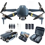 Bürstenlos Super Ausdauer Faltbare Quadcopter Drohne für Anfänger– 60+ Minuten Flugzeit, Wi-Fi...