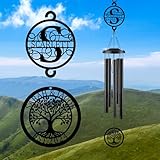 SHININGGIFTDESIGN Windspiel, Hochzeitsgeschenk für Paare, Eltern, 94 cm, individuelles Windspiel...