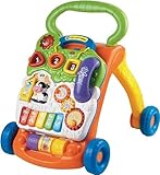 VTech Baby Spiel- und Laufwagen – Lauflernwagen mit regulierbarer Geschwindigkeit, Musik und...