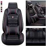 WMAID Car Seat Covers for RDX 2010 2011 2012 2013 2014 2015 2016 2017 2018 Leather Luxury Full Front...