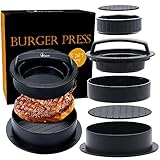 Bugudog Burgerpresse,3 in 1 Set Burger Pattie Presse,Hamburgerpresse Hamburger Patty Maker Patty...