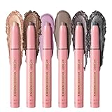 Dtaigou Cremiger Lidschatten Glitzer Stift,Wasserfester Lidschattenstift - Einfach Aufzutragender...
