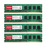 【DDR3 RAM】 Gigastone Desktop RAM 32GB (4x8GB) DDR3 32GB DDR3-1600MHz PC3-12800 CL11 1.5V UDIMM...