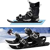 KRASS Mini-Ski-Skates Verstellbar – rutschfeste Erwachsenen-Ski Für Schnee Skiboard Snowblades...