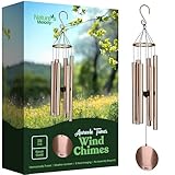 Nature's Melody Aureole Tunes Windspiel – Outdoor-Windspiel mit 6 Röhren, in B-Pentatonik...