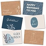 BIROYAL 27er Set Geburtstagskarten hochwertig, Premium Glückwunschkarte, Postkarte zum Geburtstag...