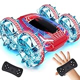 Tecnock Amphibisches Ferngesteuertes Auto Boot, 4WD Gestensteuerung RC Auto mit Magnetischem Laden,...