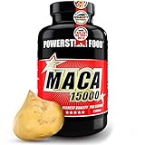 MACA 15000 | Reines Bio Maca Wurzel Extrakt | HOCHDOSIERT | Vegan | + Vitamin C | 2-Monatsvorrat |...