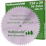 Volkswald ® Sägeblatt CV 750 x 30 mm Z= 56 geschränkt fertig geschärft Tischkreissägen...