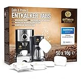 Coffeeano 50x Entkalkungstabletten XL für Kaffeevollautomaten und Kaffeemaschinen. Entkalkungs-Tabs...