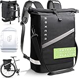 Noxcer 3in1 Fahrradtasche für Gepäckträger & Rolltop Rucksack - 25L Volumen Wasserabweisend...